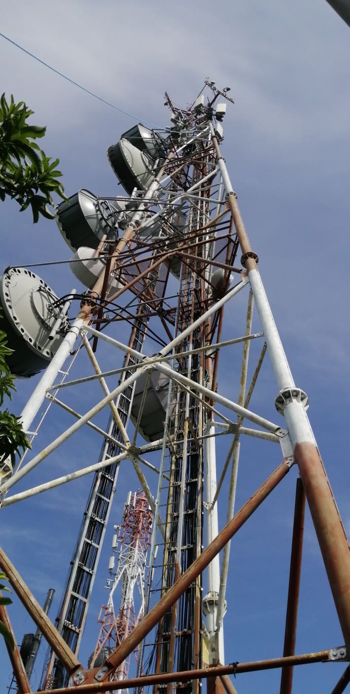 Telecommunication tower construction
